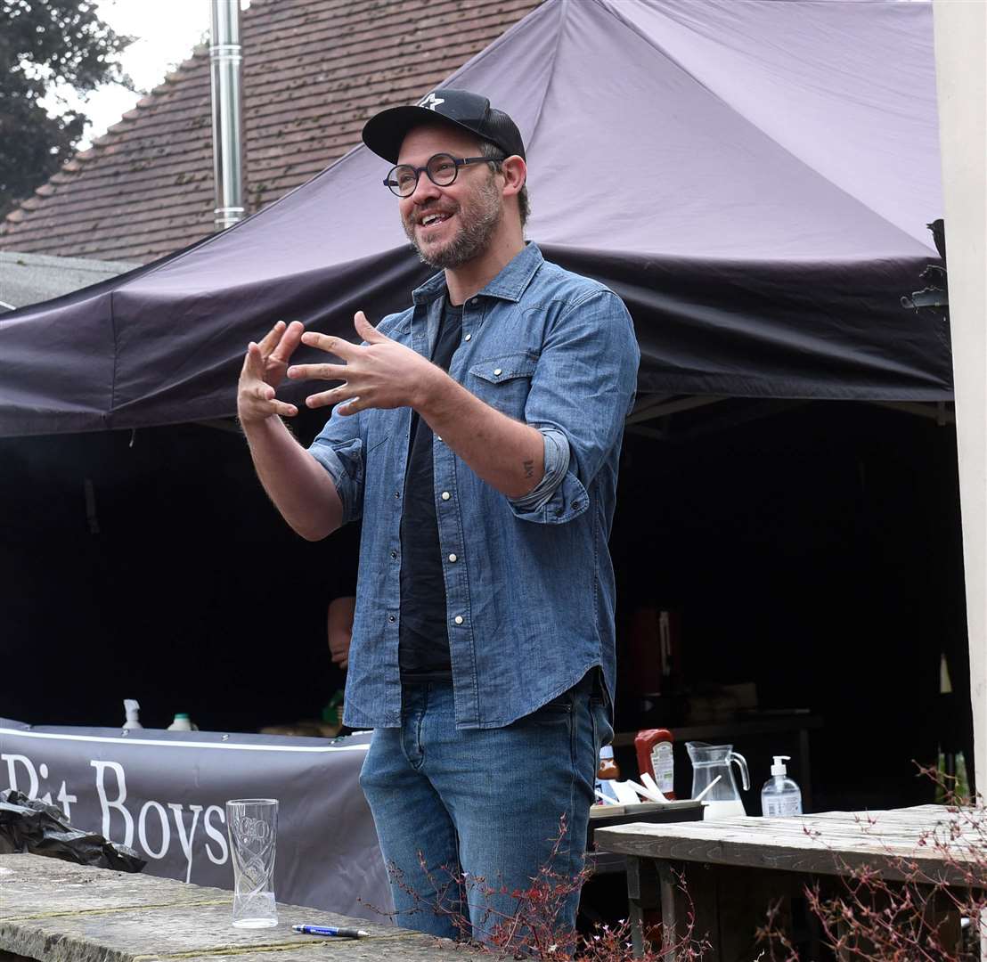 Will Young at the start of the Time to Talk charity event Ref: 31-1121