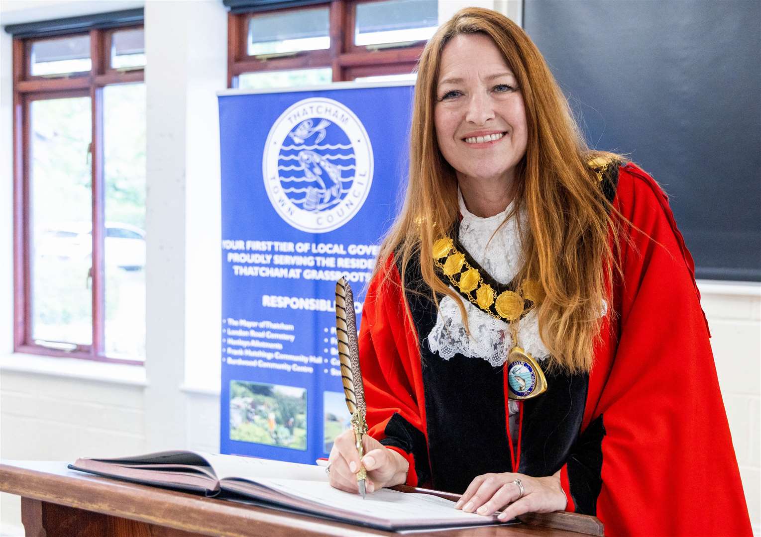 Thatcham Town Council has welcomed councillor Petra Pemberton as its new mayor