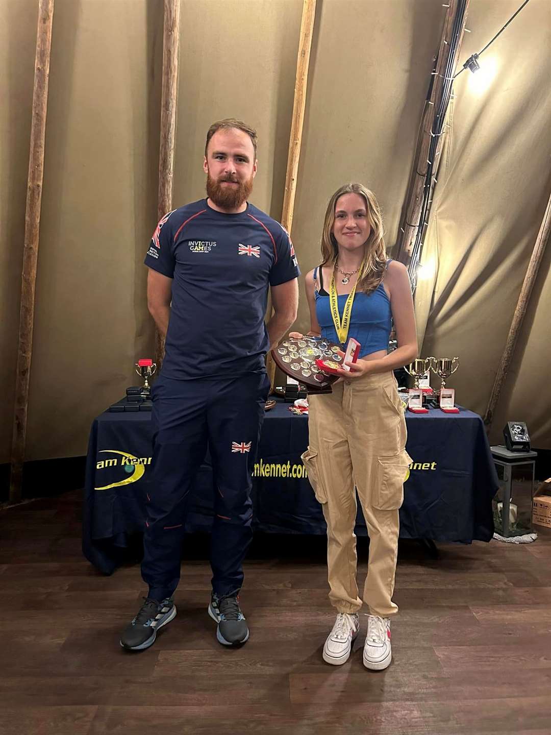 The under-13 track athlete of the year, Emerald Hill Sawyer