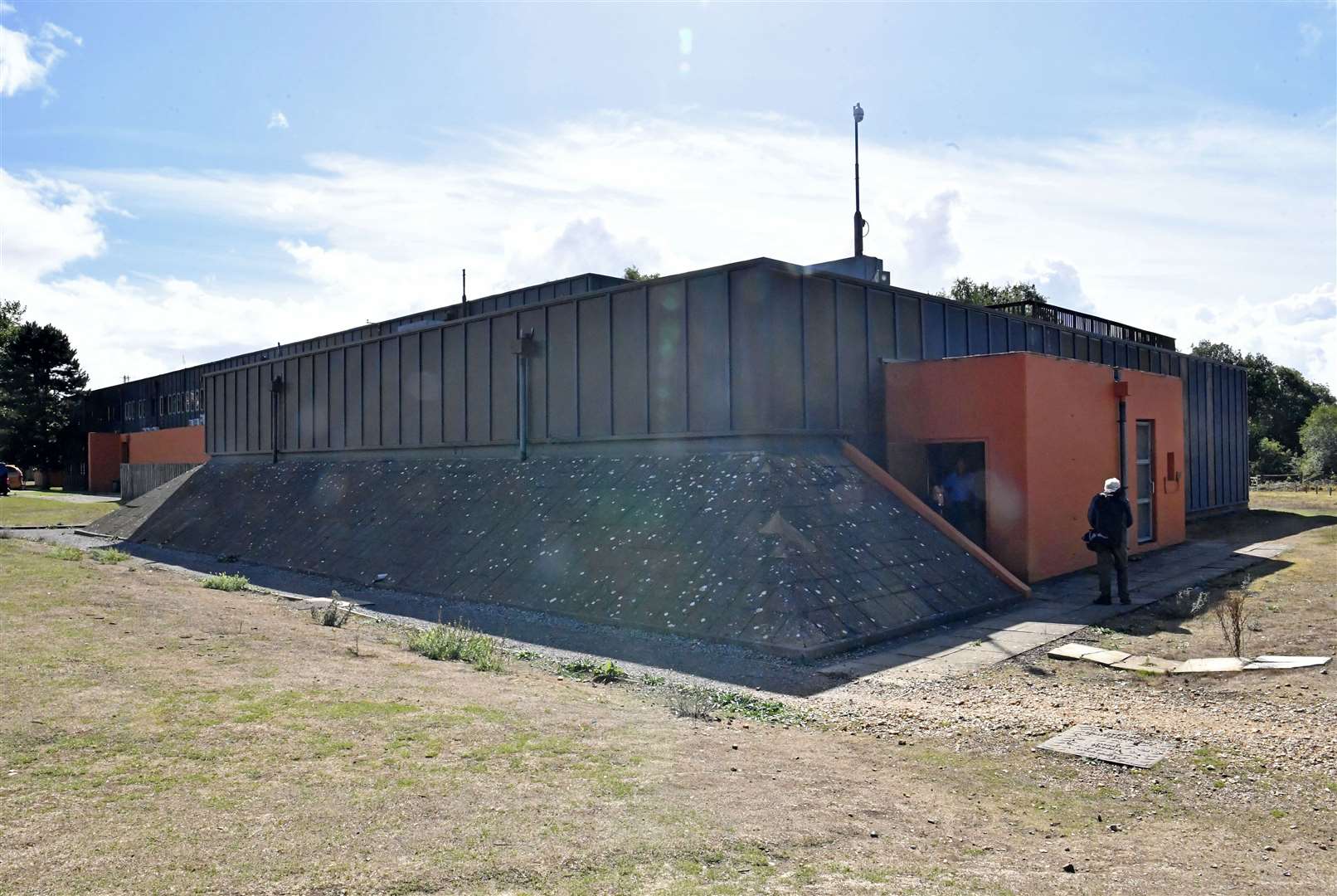 Heritage Weekend - The Decontamination area - A rare opportunity to gain access to the Decontamination Area within Building 274, which was 501st Tactical Missile Wing’s headquarters and command post on Greenham Air Base during the Cold War. Exterior view of the decontamination centre. GL Pic: Rob Carpenter