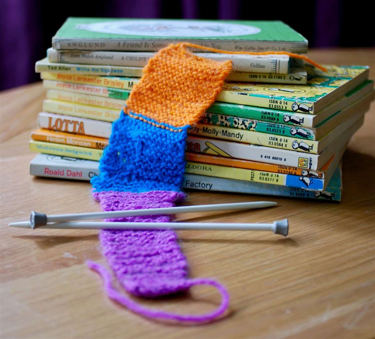 Hannah’s first knit
