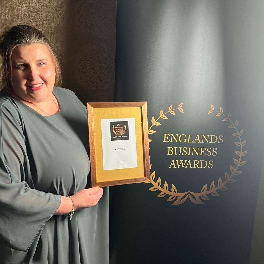 Emma Hill collected the award in Manchester last weekend