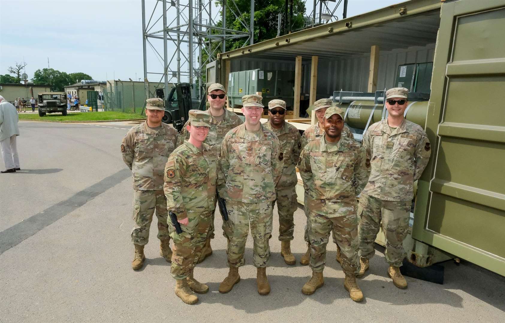 USAF Major Preston Smith and his staff