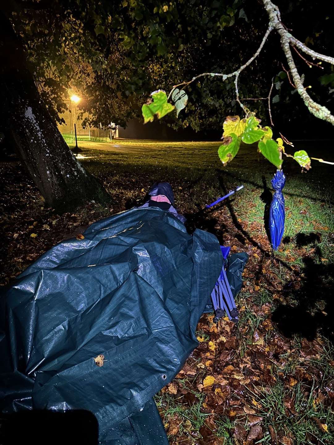 One Newbury Building Society employee, head of treasury Jamie Troughton, spent the entire night sleeping under a tarp without the shelter of a tent
