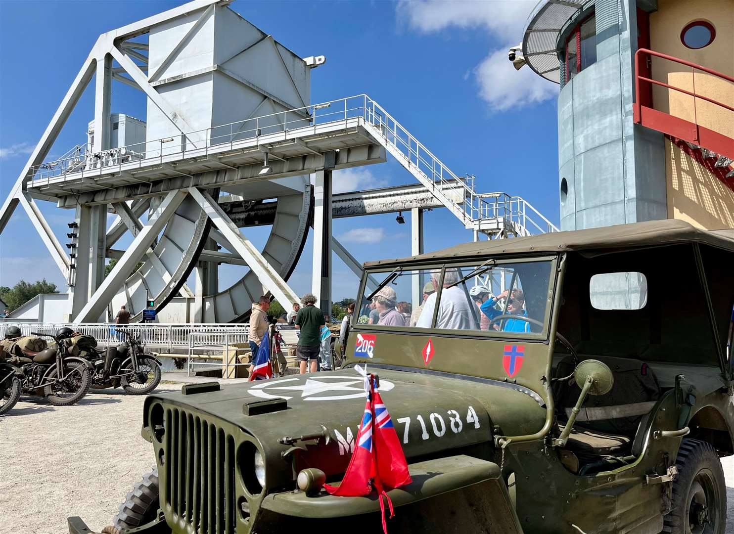 Pegasus Bridge, captured by parachutists of the British 6th Airborne Division on the night of June 5. Credit: Mirek Gosney