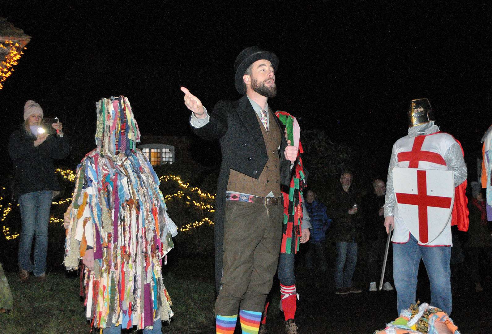 Aldworth Mummers at The Bell 24 Pic: Geoff Fletcher