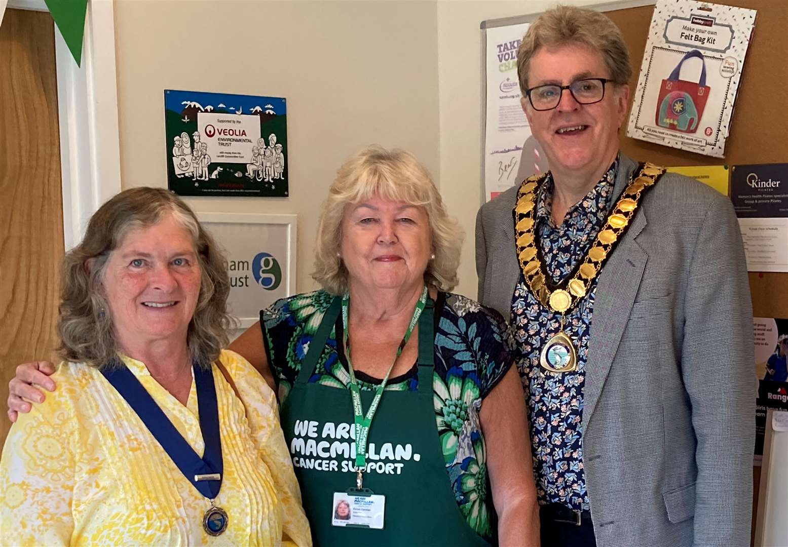 Keren Carolan and Thatcham Mayor, Mark Lillycrop