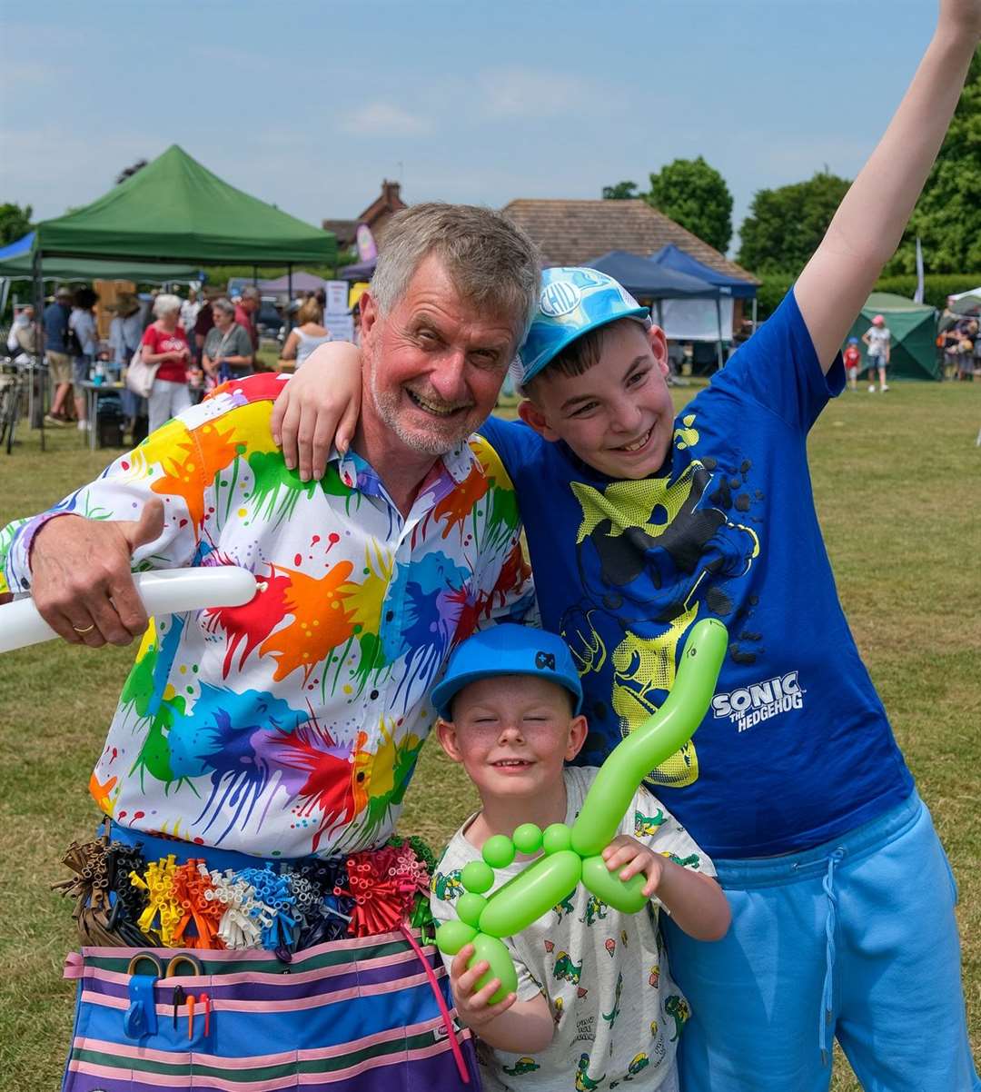 Happy with balloon creation