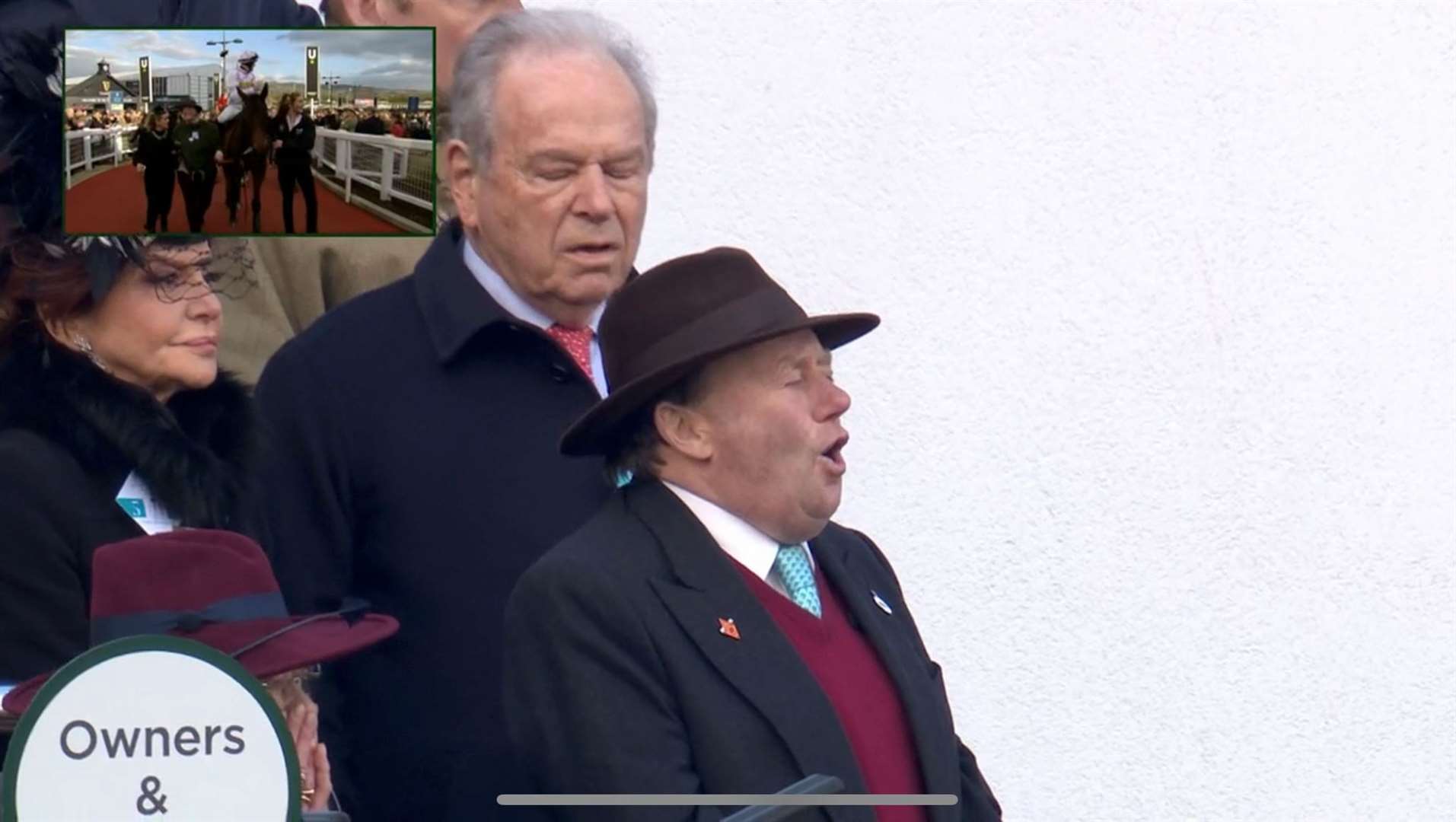 Nicky Henderson's Constitution Hill fell in the Champion Hurdle at the Cheltenham Festival - Images: ITV Racing