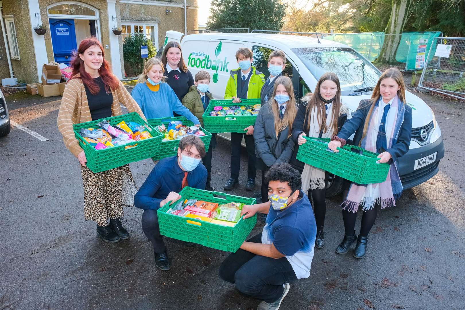 Park House School donated 26 boxes full of supplies to West Berkshire Foodbank. Ref: 50-0521.