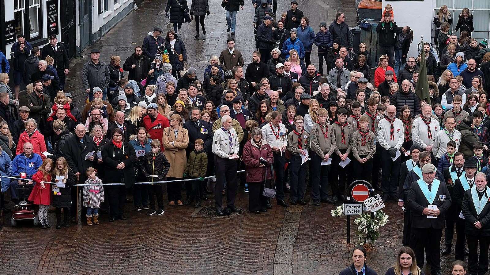 Crowds fill Market Place