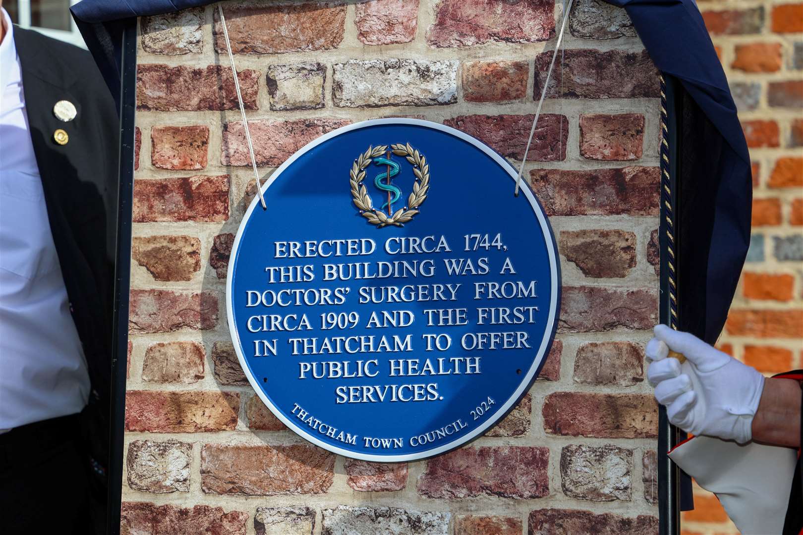 The seventh blue plaque in Thatcham dedicated to Bradley Moore House, which has housed Cedar Dental Care for the past 25 years