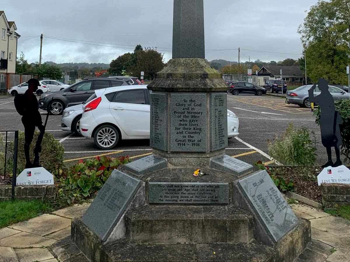 The War Memorial before the restoration