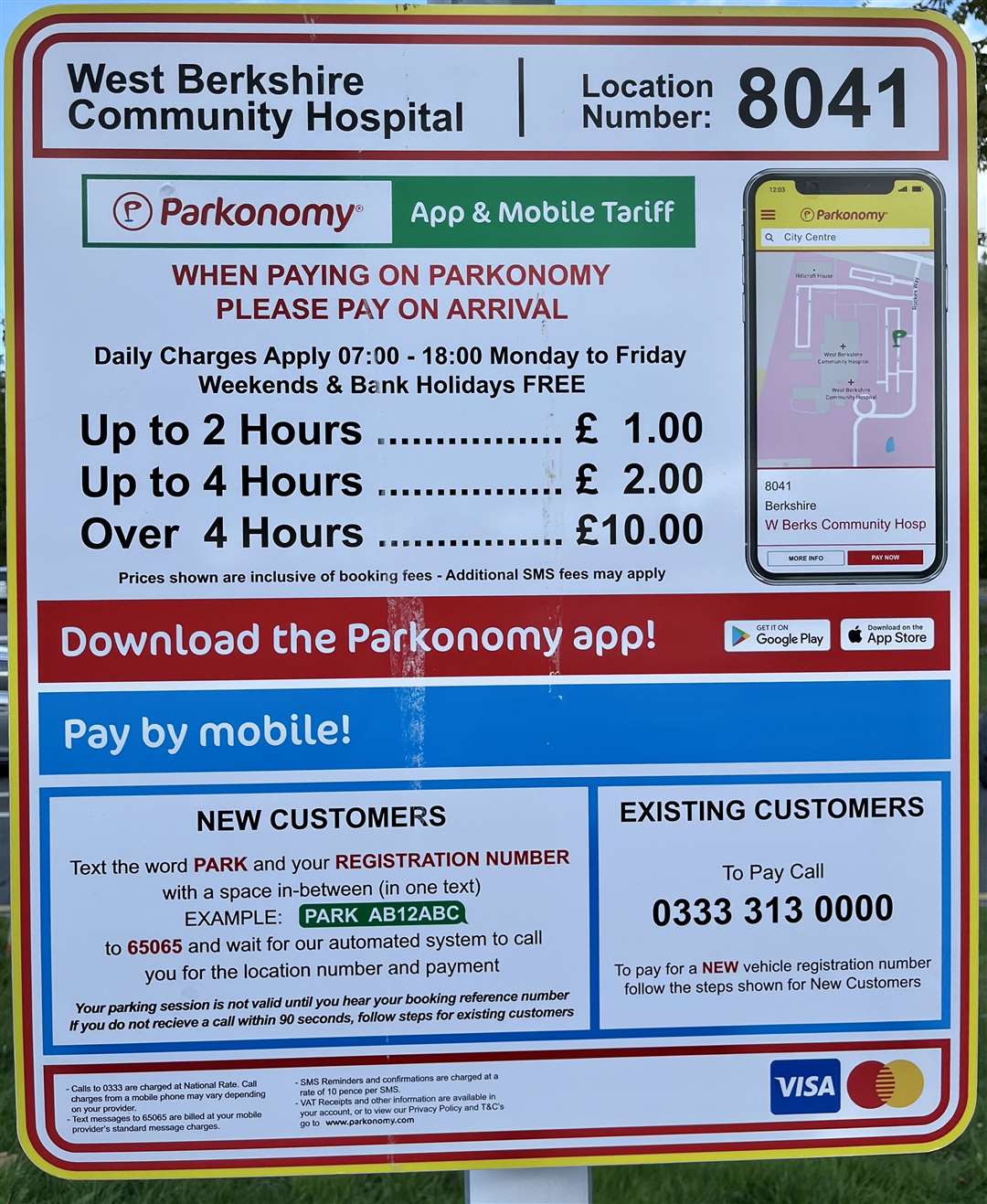 Visitors can still pay on arrival via mobile or app.