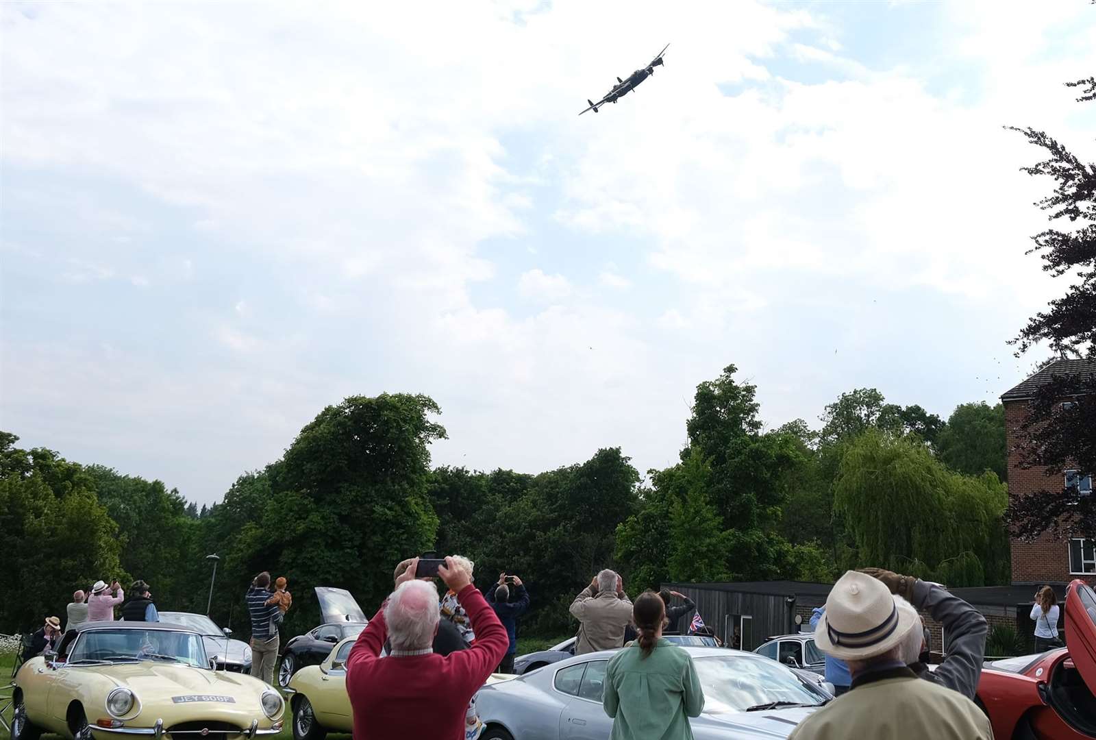 The Lancaster Bomber flyover was the show's finale