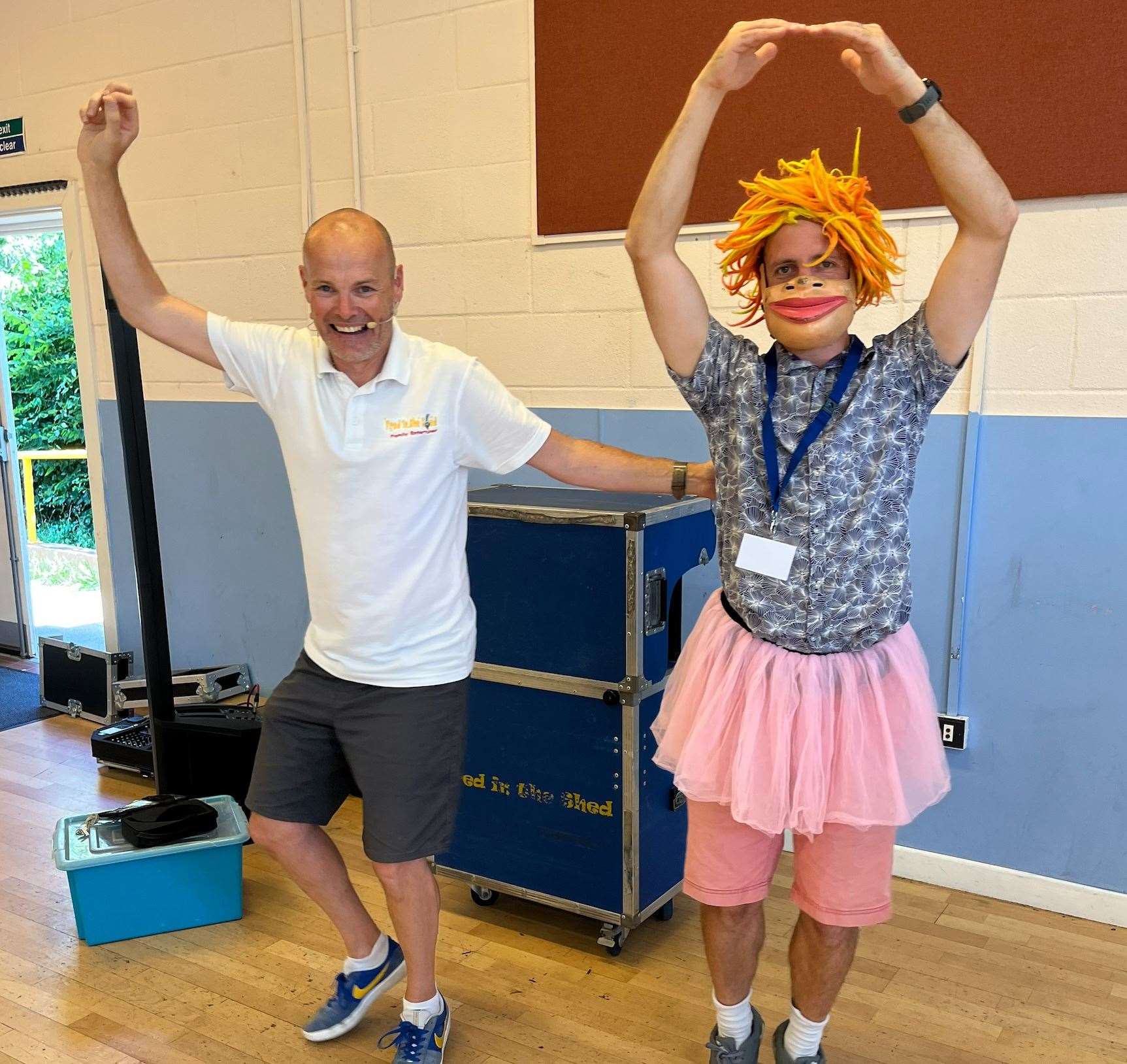 The show's host, Dan Hudson with Thatcham town councillor Ben Schiffer-Harte, picture: Thatcham Youth