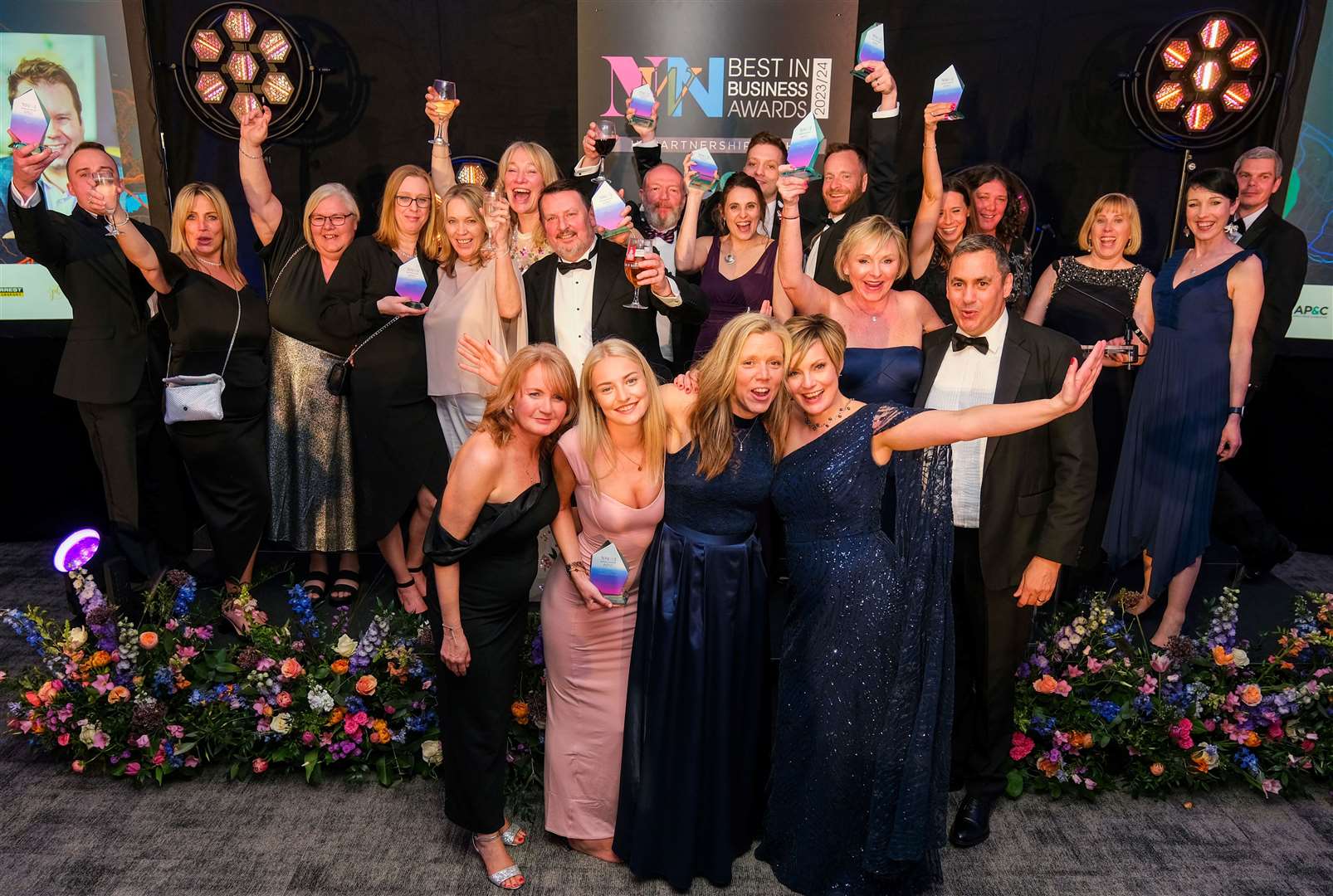 This year’s winners on stage