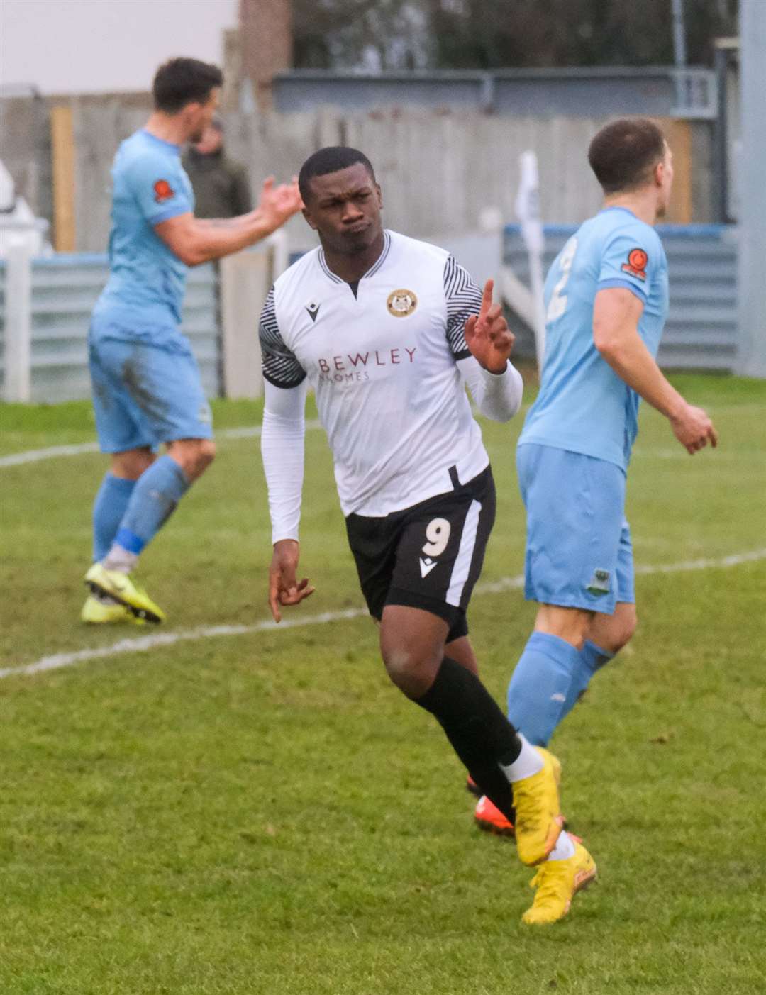David Bremang celebrates making it 2-2
