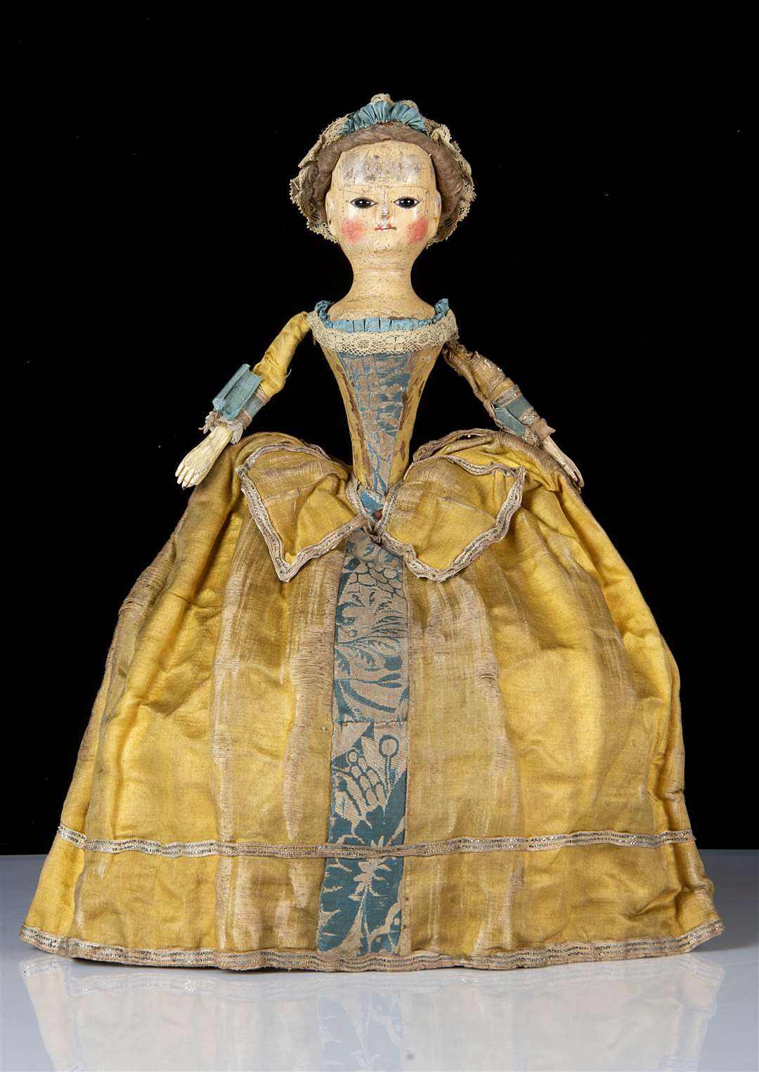 A very rare English wooden doll circa 1740 £8,000-12,000