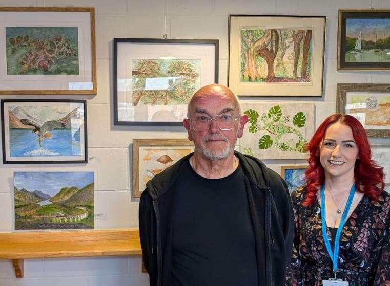 Creative Communities Identities: winner David Heath and his teacher Sarah Hemmings, who also a director of CC