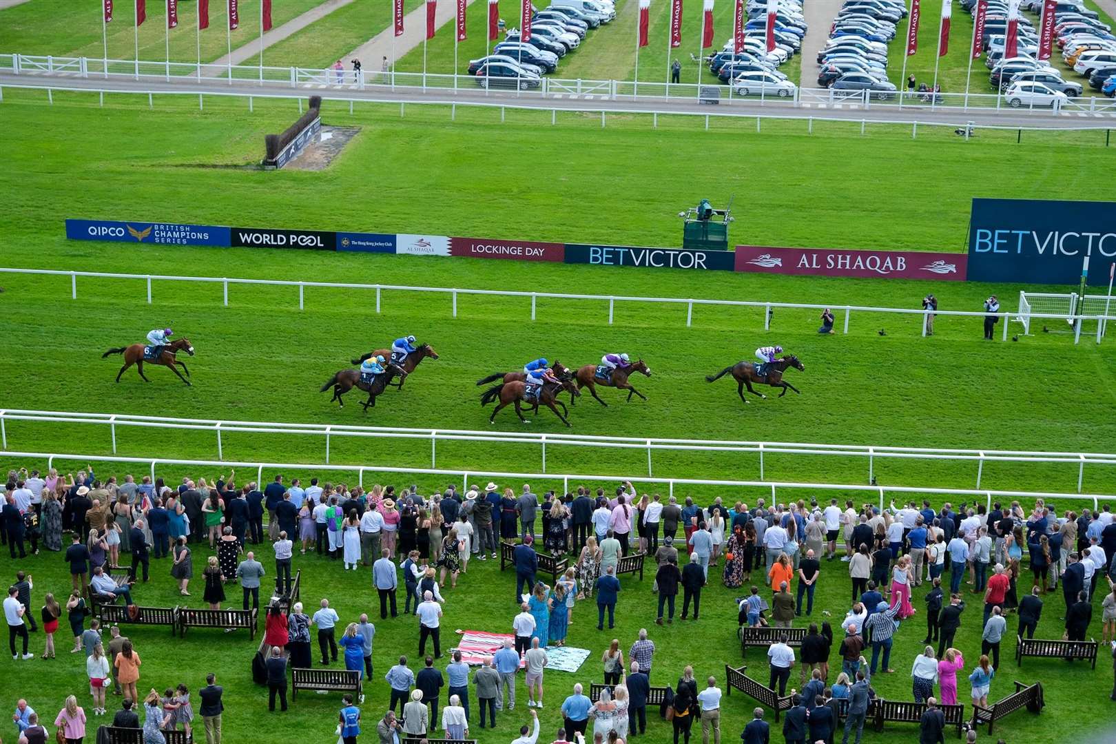 Racegoers take in the BetVictor Carnarvon Stakes