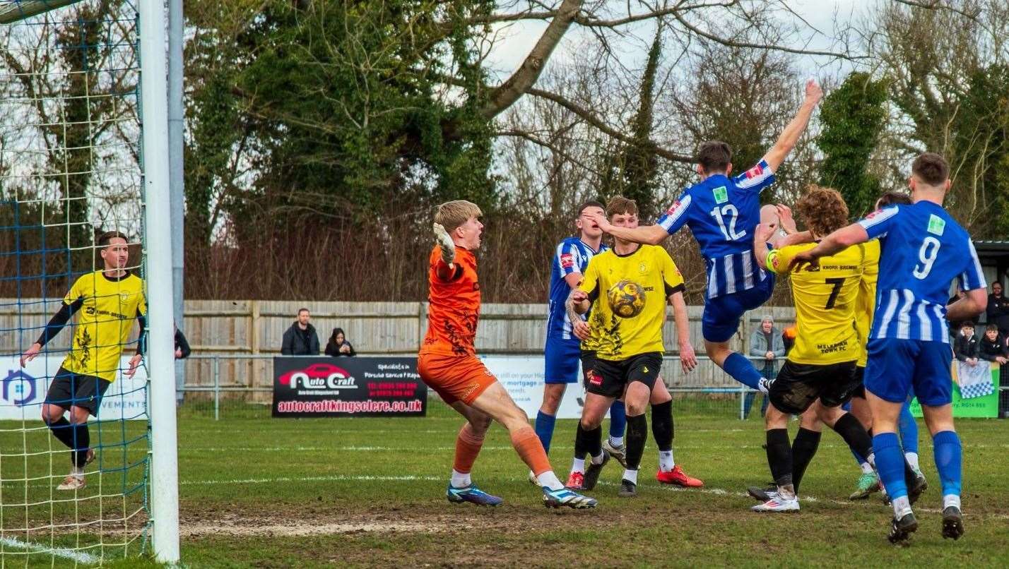 Oli Bourne scored a late equaliser for Thatcham Town - Photo: Paul Roberts
