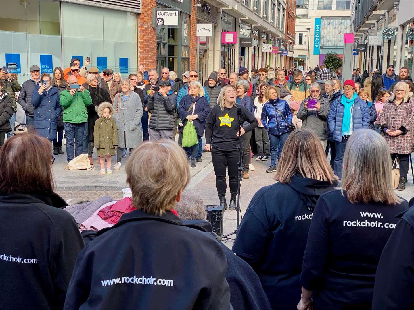 Richard Baldwin captured the flash mob in Parkway at the weekend