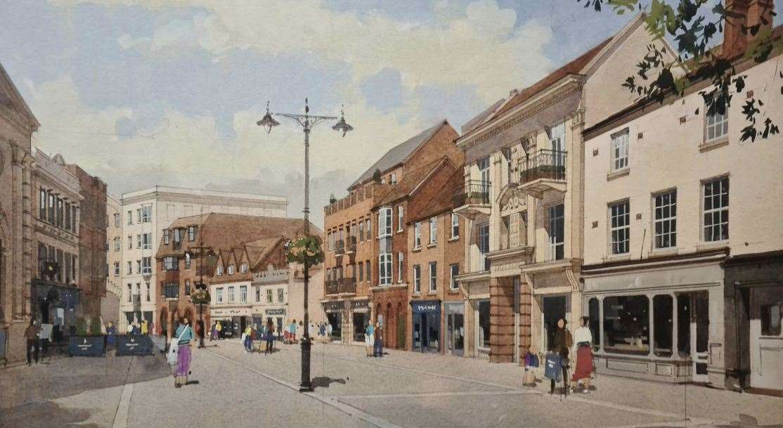 Watercolour image from the developer of its Eagle Quarter plans