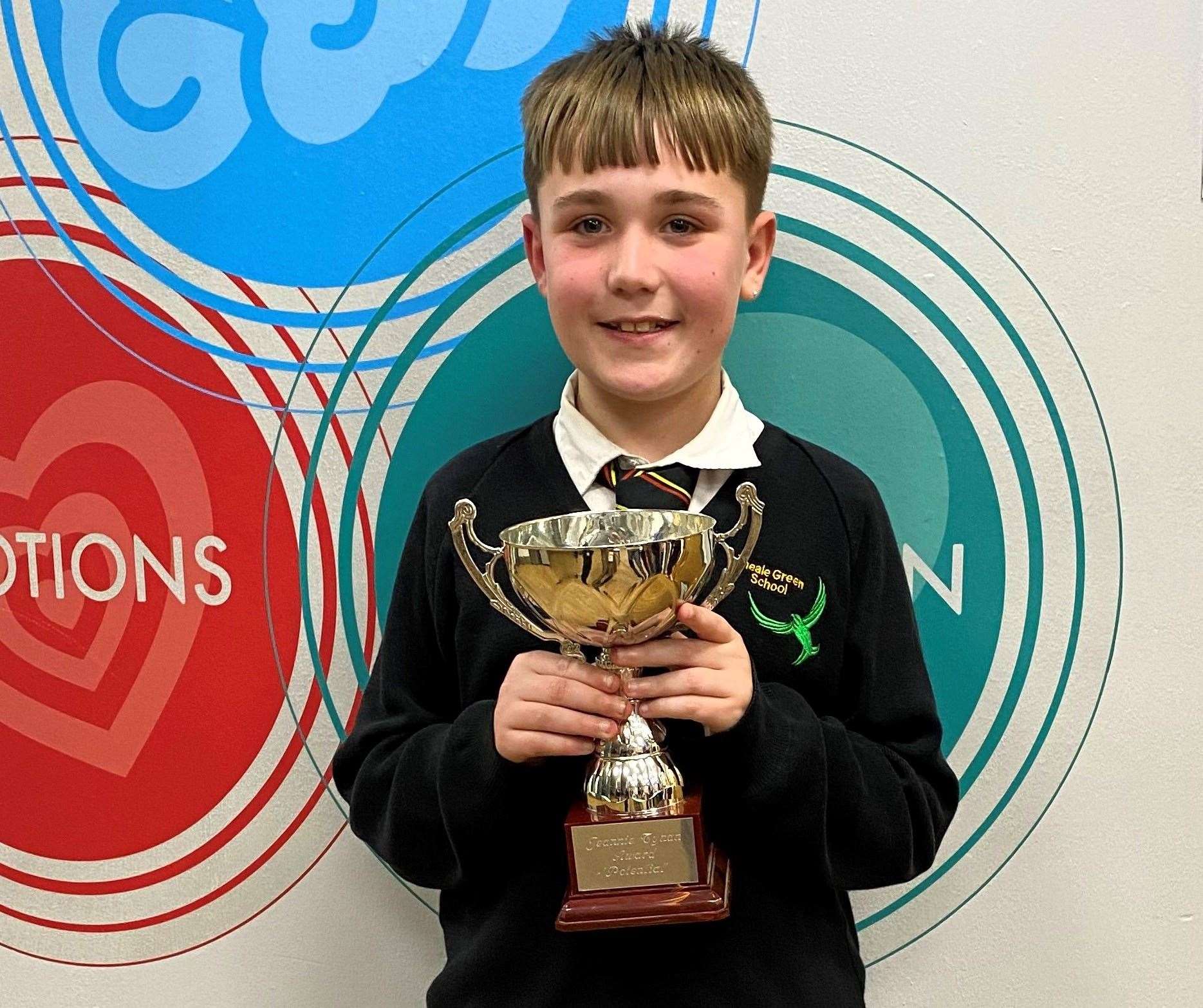 Theale Green Year 7 pupil, Kaileb Walker, has shown great potential despite only attending the school since September