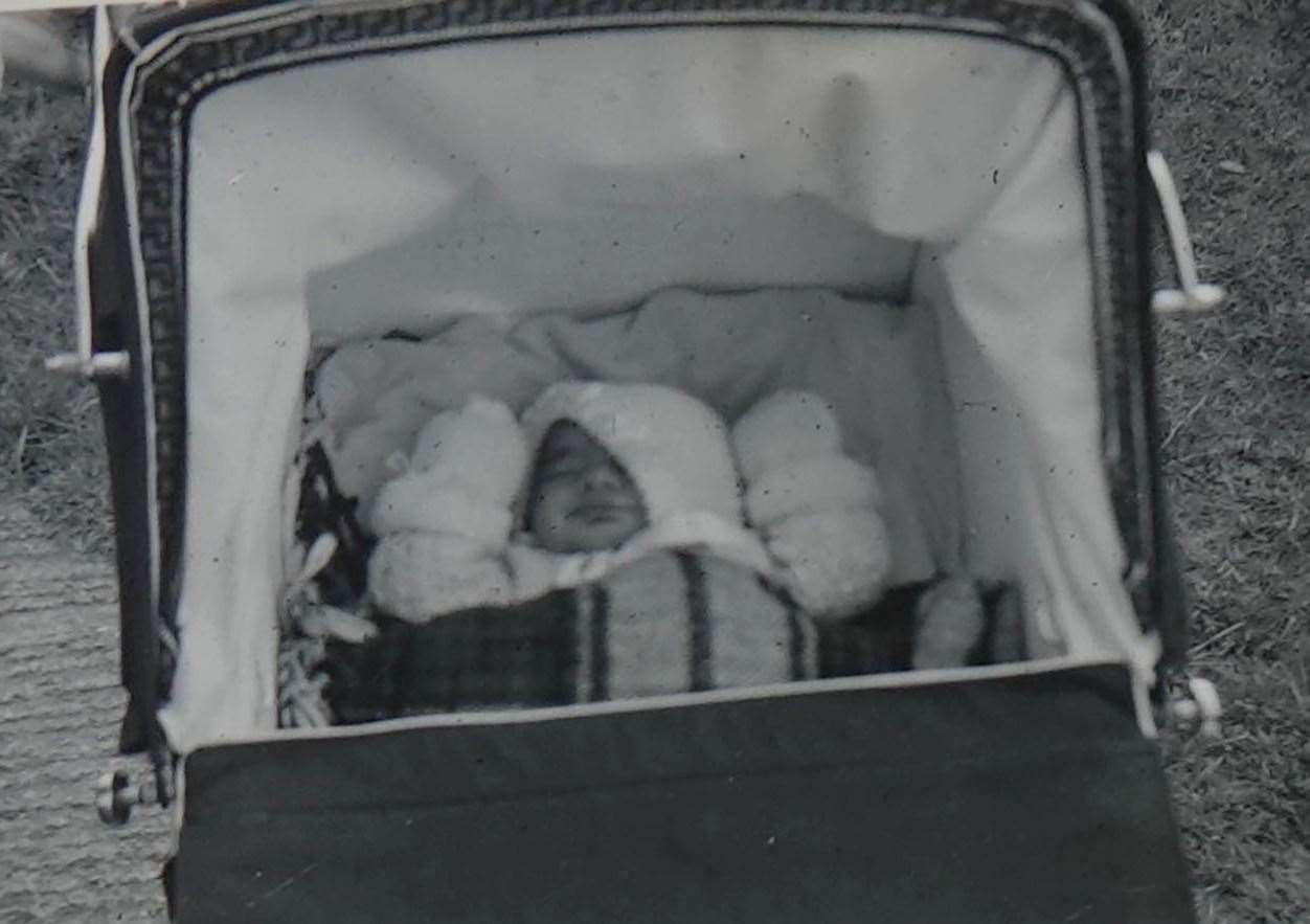 Lisa as a baby