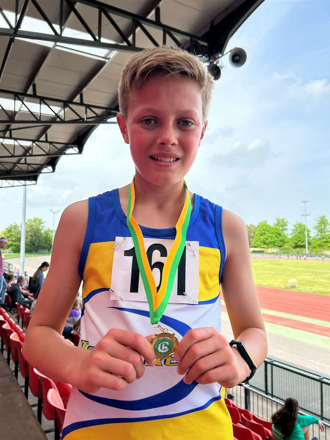Young star Will McDonald with his medal