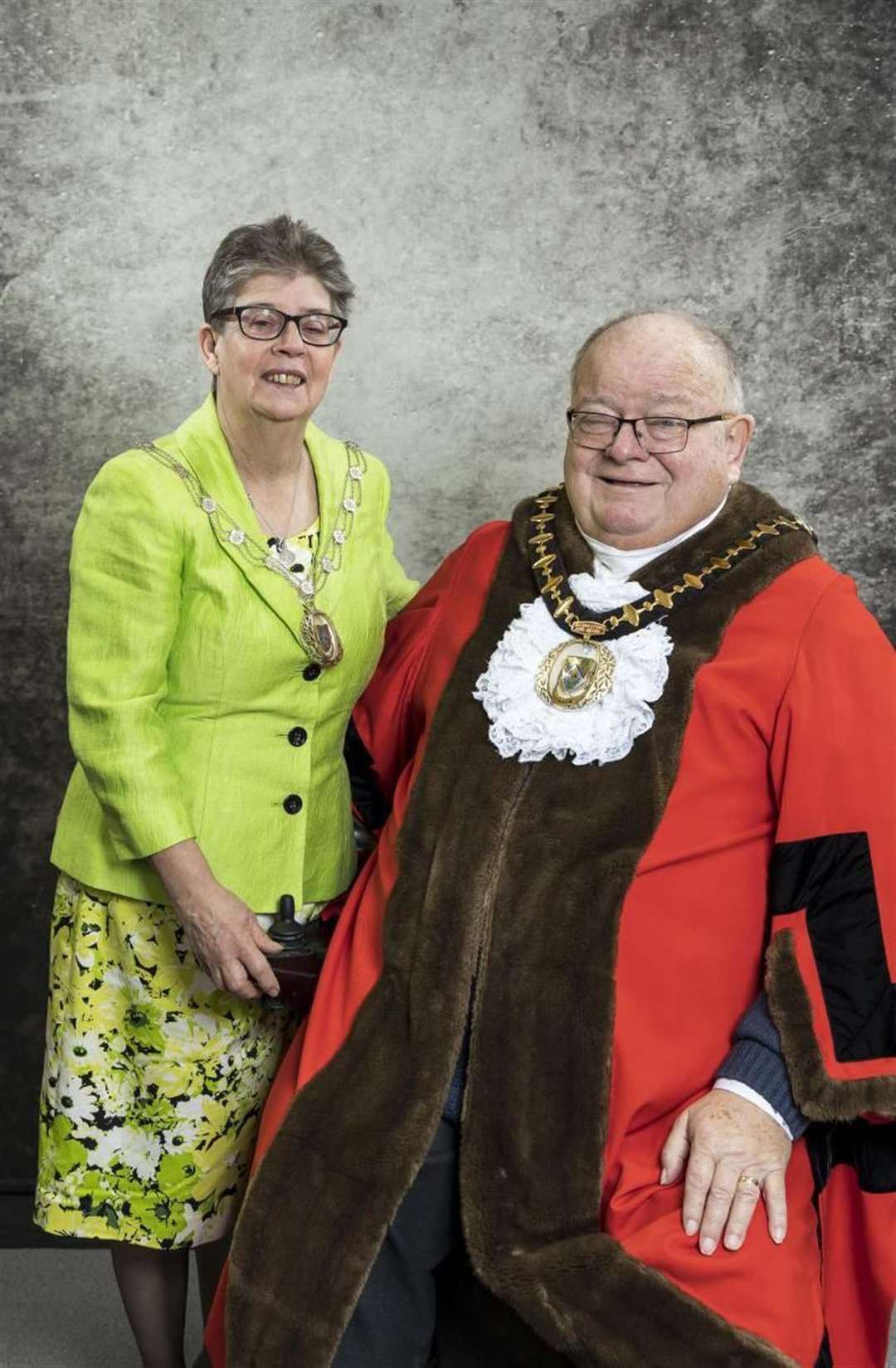 The mayor and mayoress of Basingstoke and Deane David and Amanda Leeks