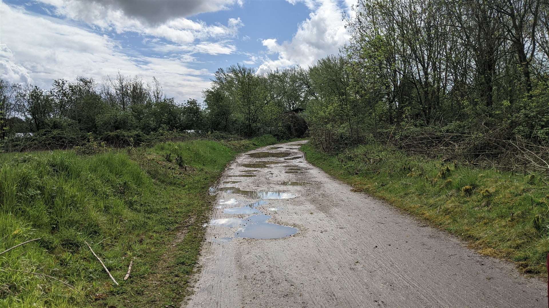 The current state of the cycle route. Credit: Sustrans