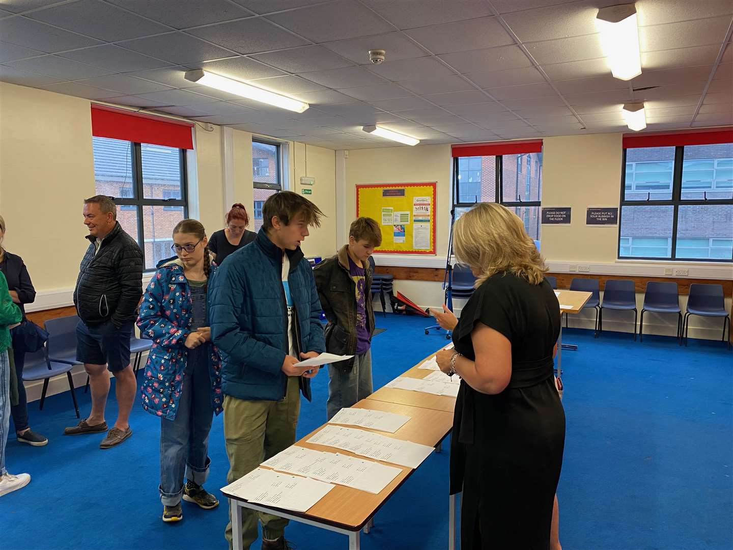 Students at The Downs School celebrating their GCSE results (58882138)