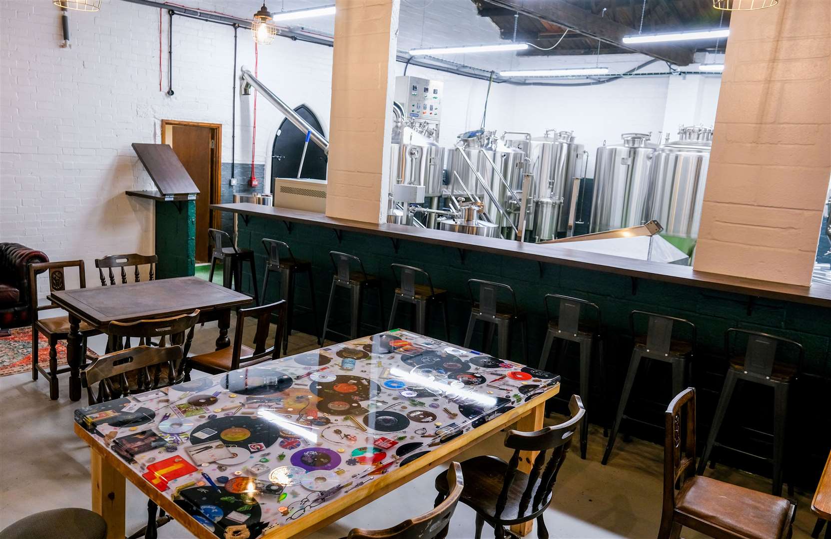 Inside the new brewery and taproom