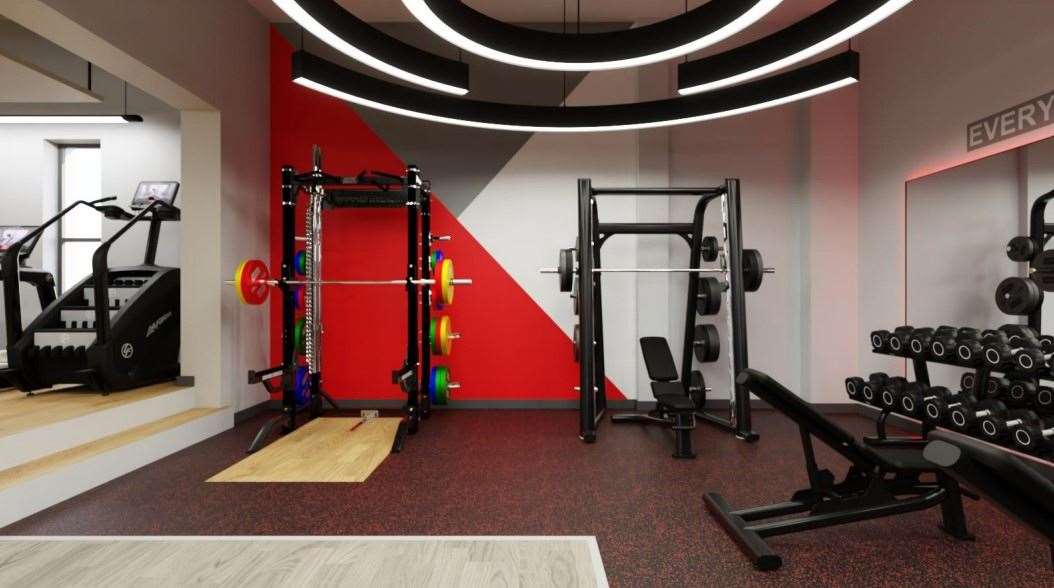 Artist's impression of the new gym