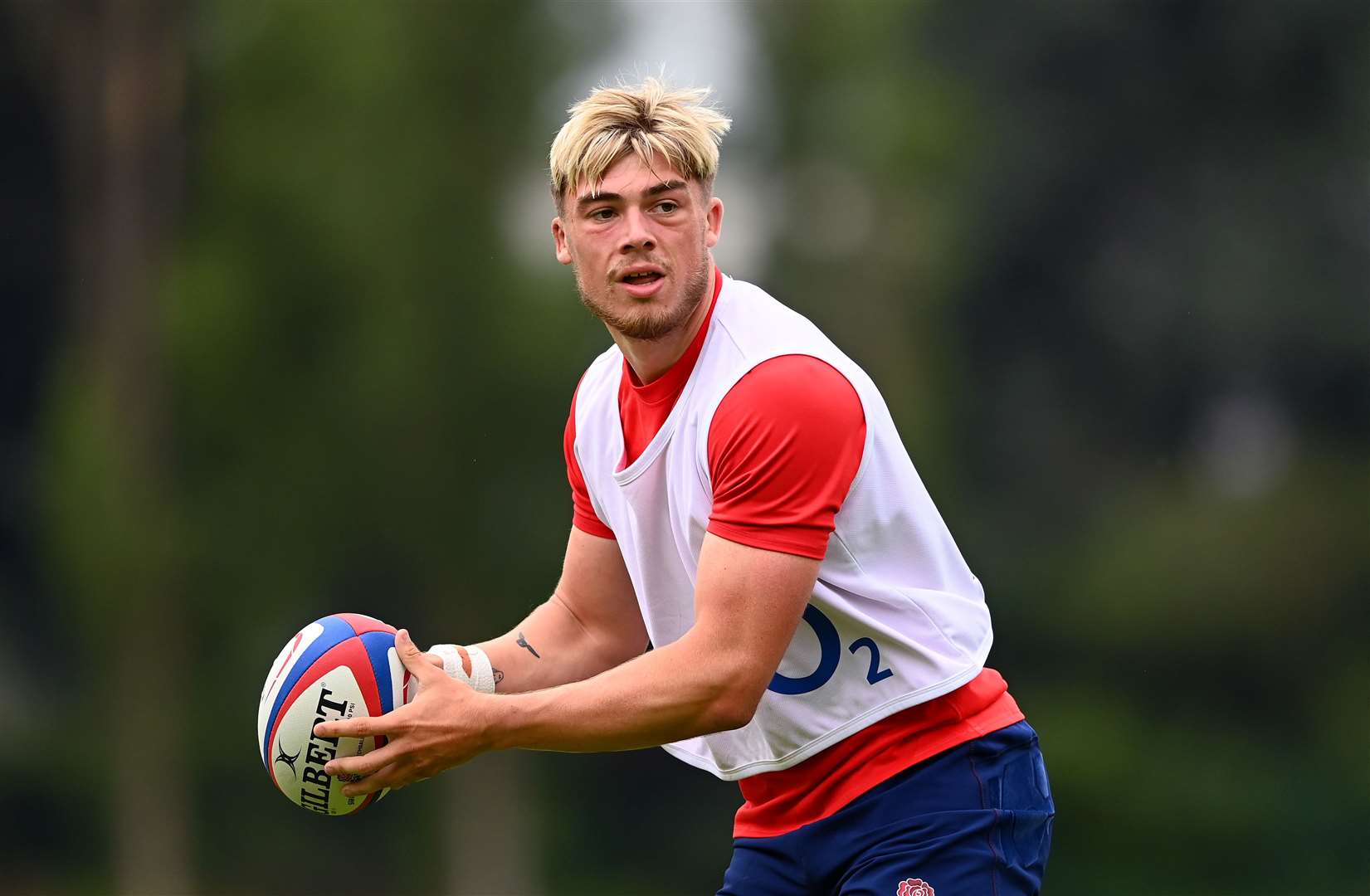 Ollie Hassell-Collins in England training - RFU Collection via Getty Images