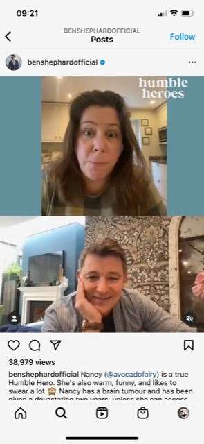 Ben Shephard surprises Humble Hero Nancy Carter-Bradley