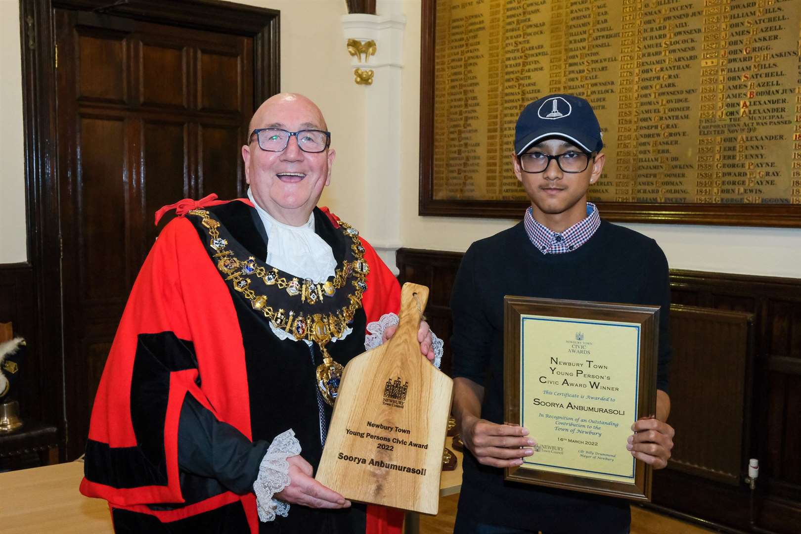 Newbury Civic Awards - Winner of Newbury Town Young Person's Civic Award - Soorya Anbumurasoli. (55512066)