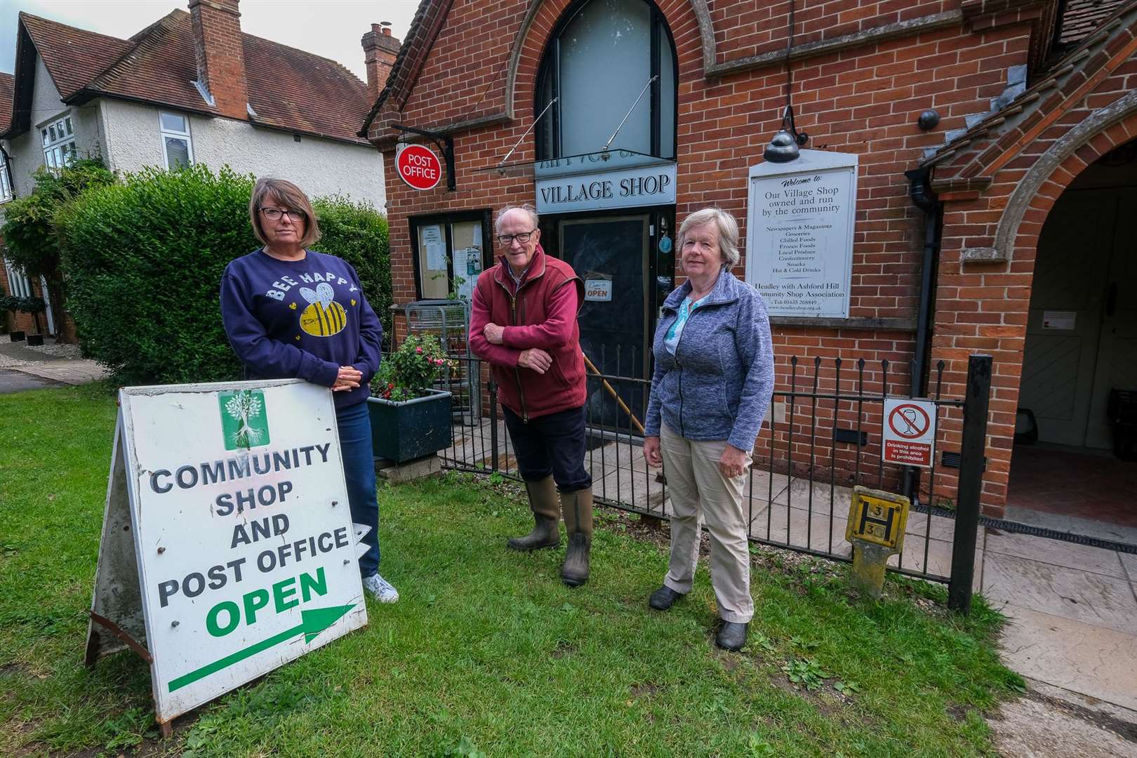 Volunteers after the first break in last June