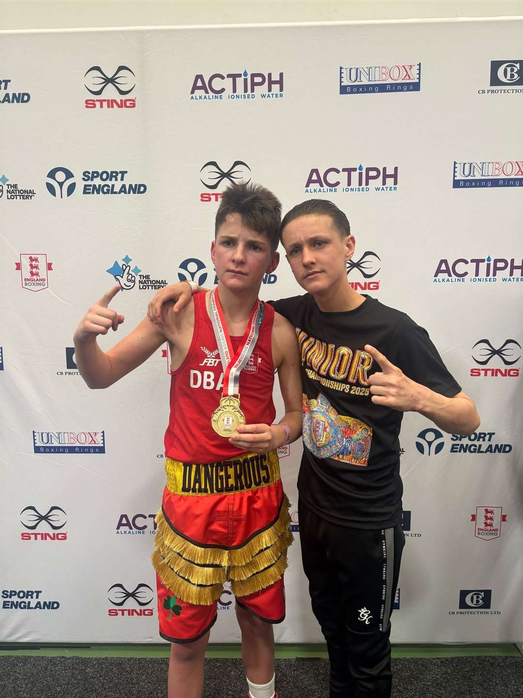 Rocky Golby took bronze at the England Boxing Junior Championships