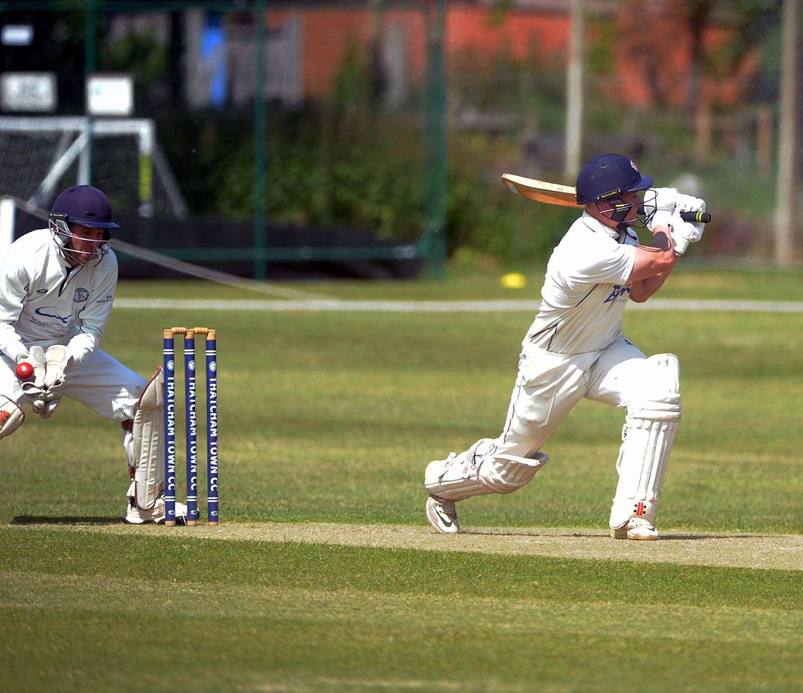 Missed stumping for Thatcham against George Clark, who made 52