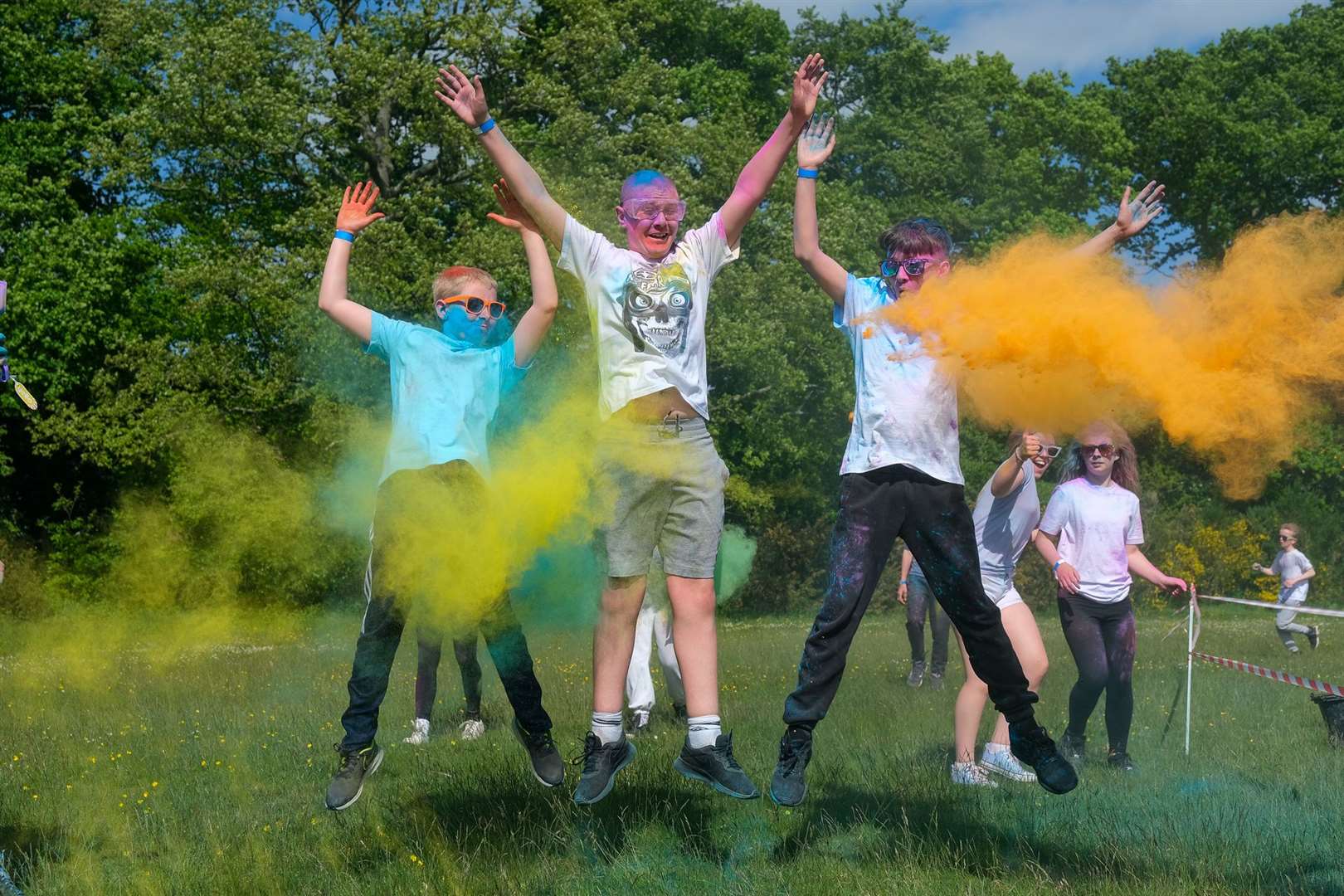The Hurst School pupils take on colour run (56690504)
