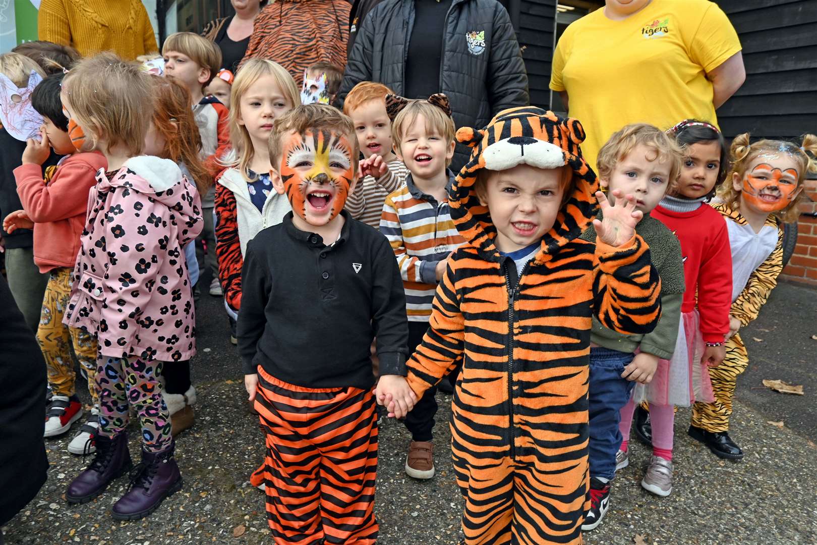 Happy smiling faces at the nursery