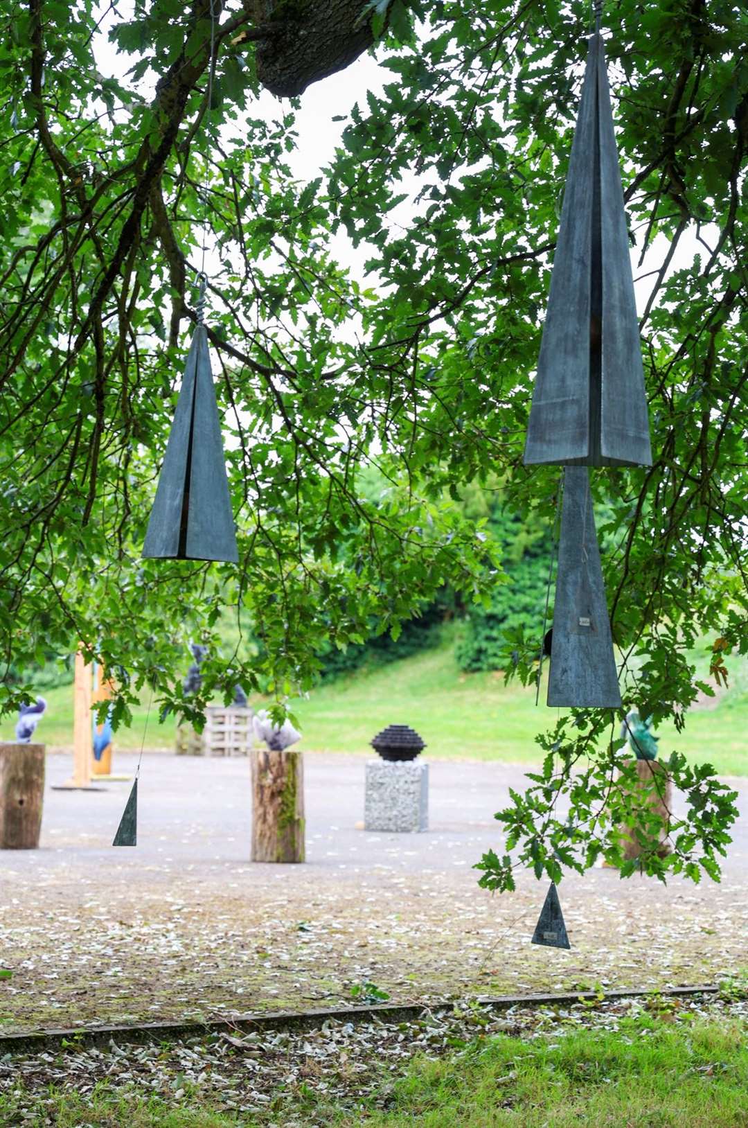 Altered States Sculpture Exhibition at Shaw House Ian Gill Triangulums