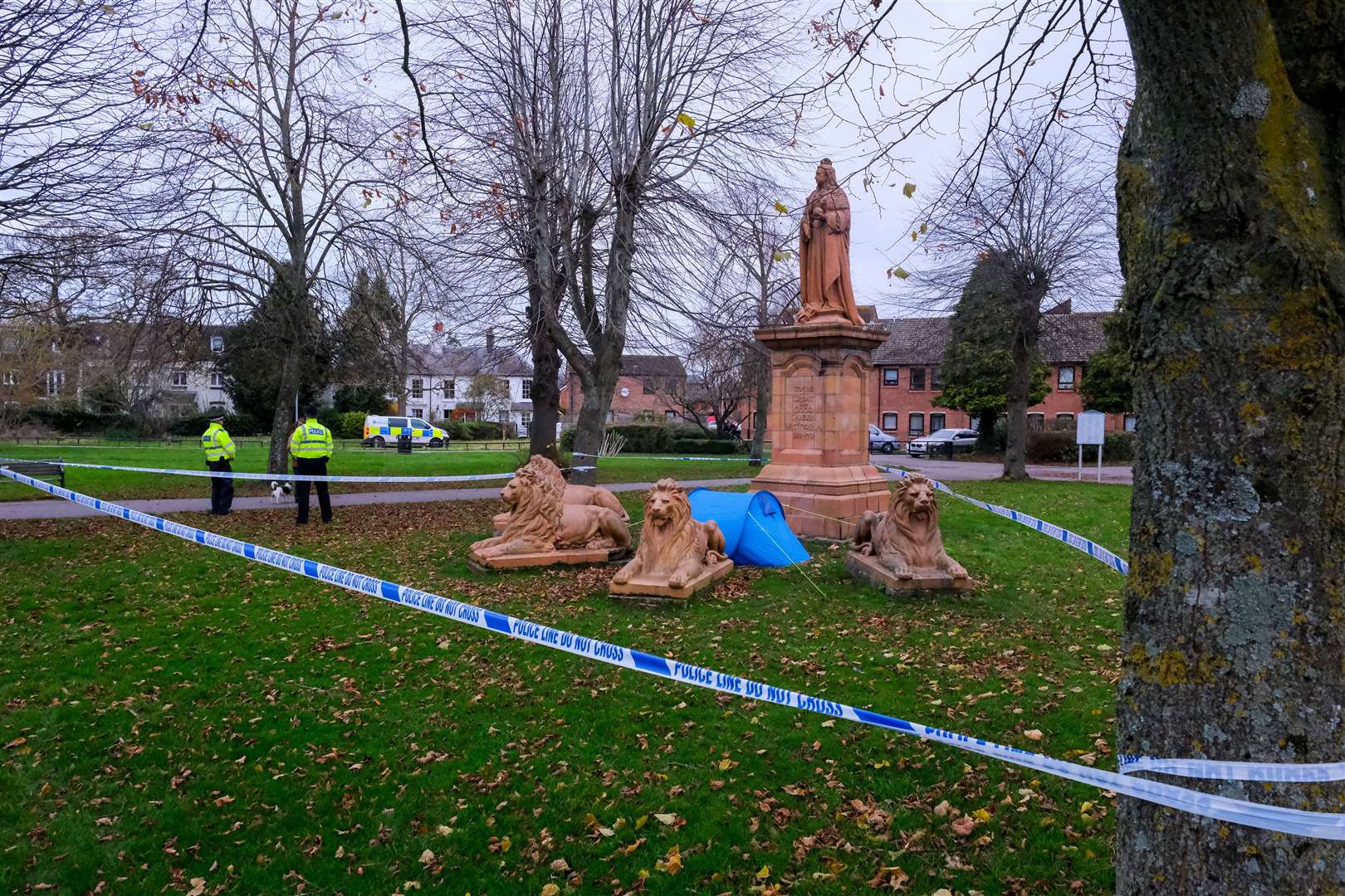 Police have been conducting an “ongoing investigation” in Victoria Park this morning