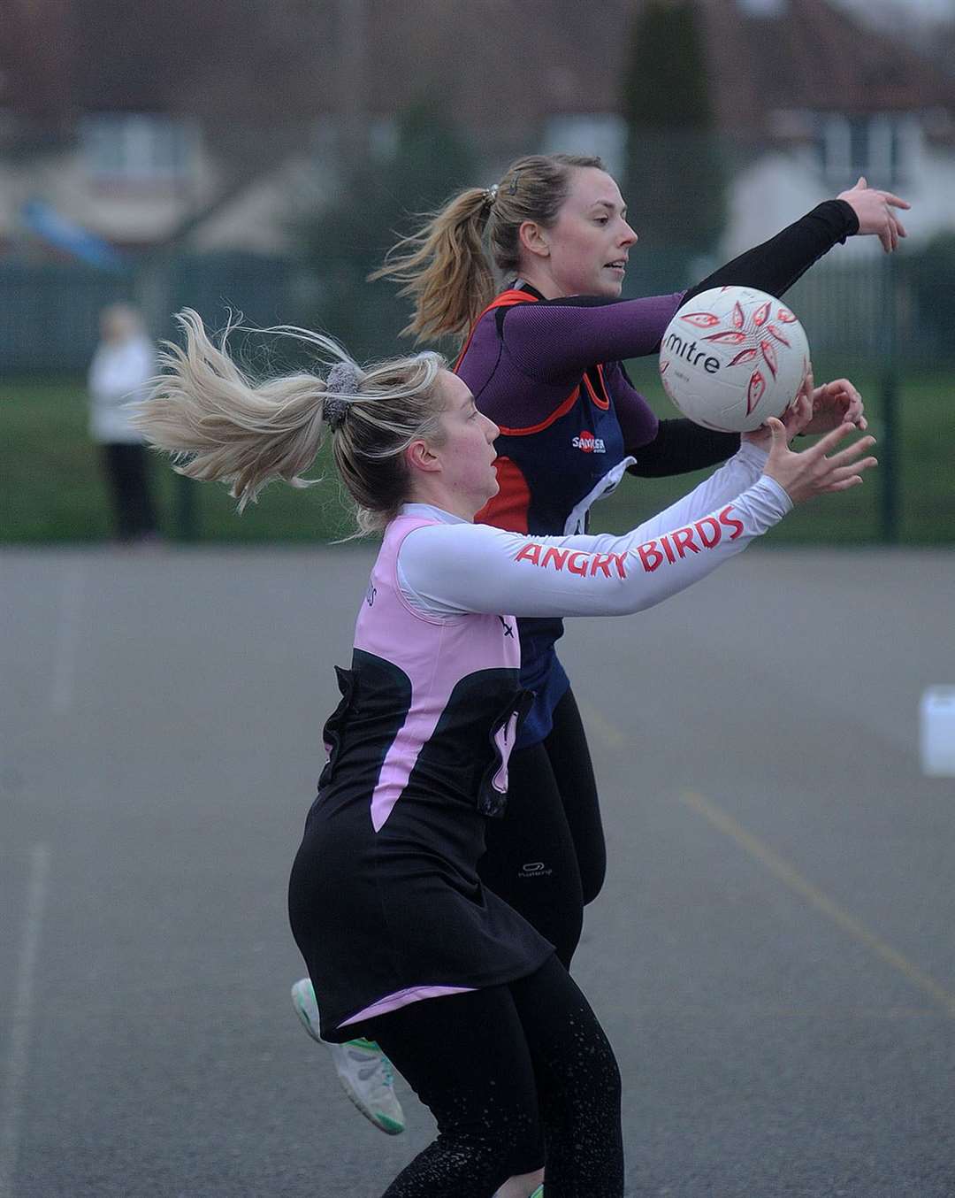 The loose ball is up for grabs