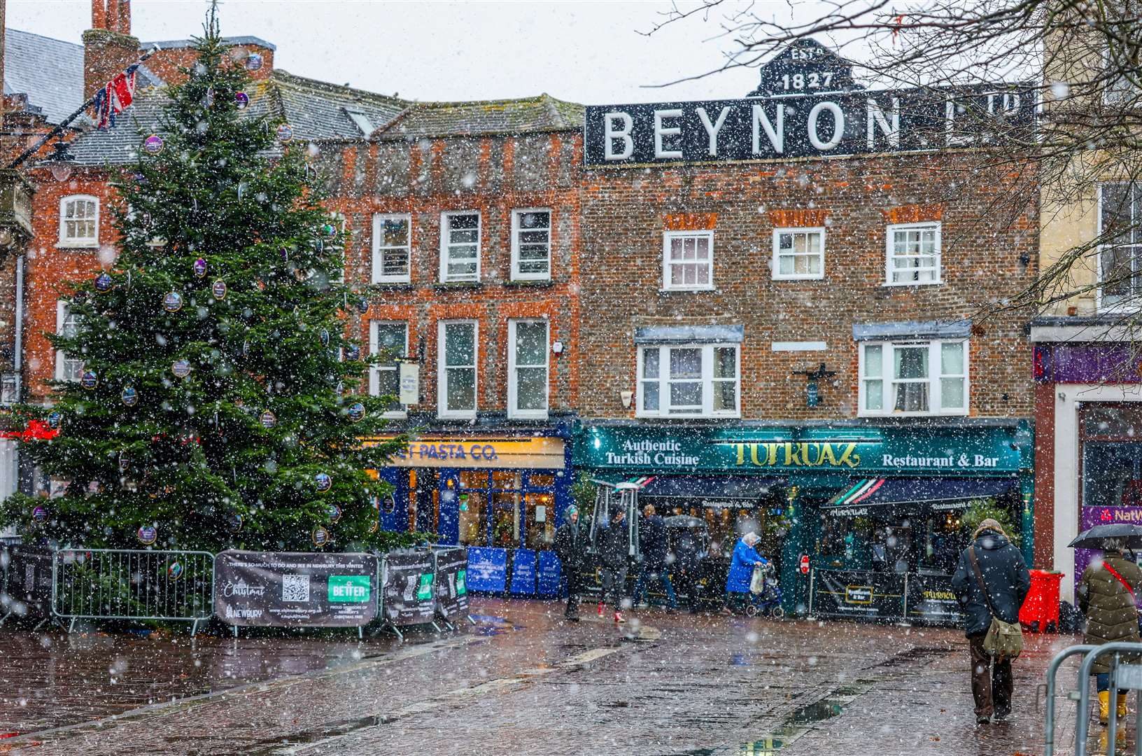 Snowing in Newbury late last year