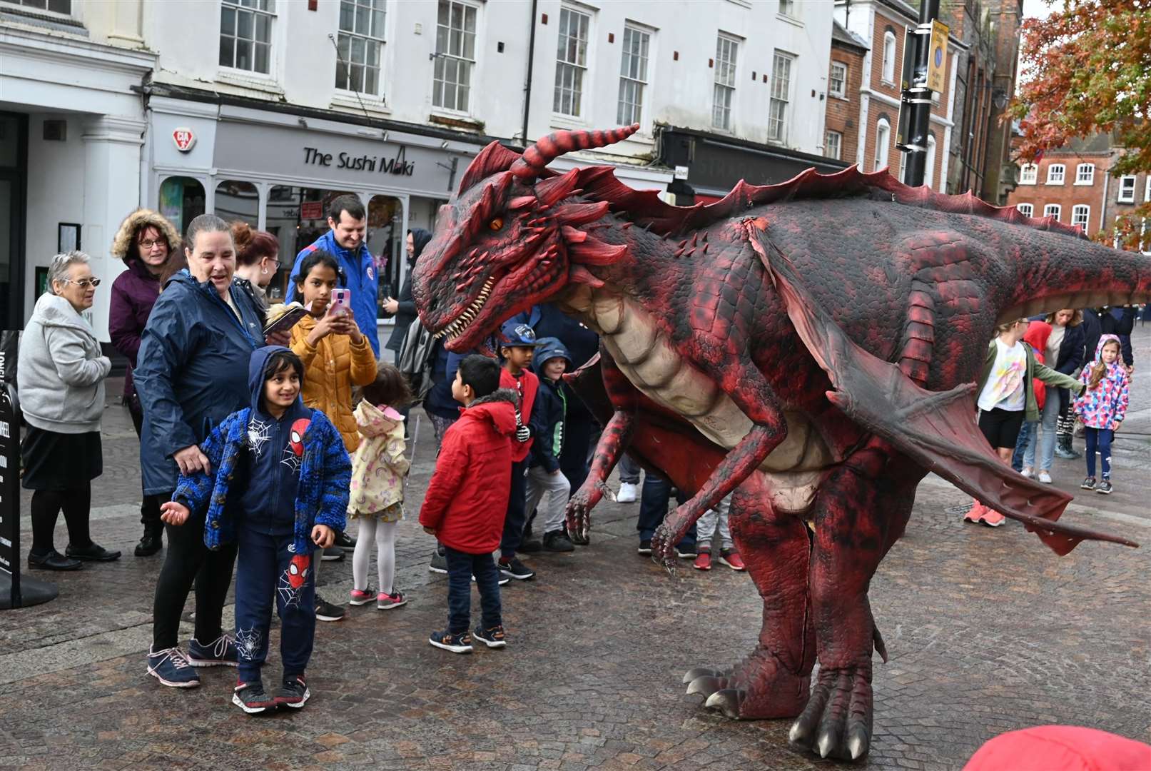 The visit was organised as part of a programme of Hallowe'en events.