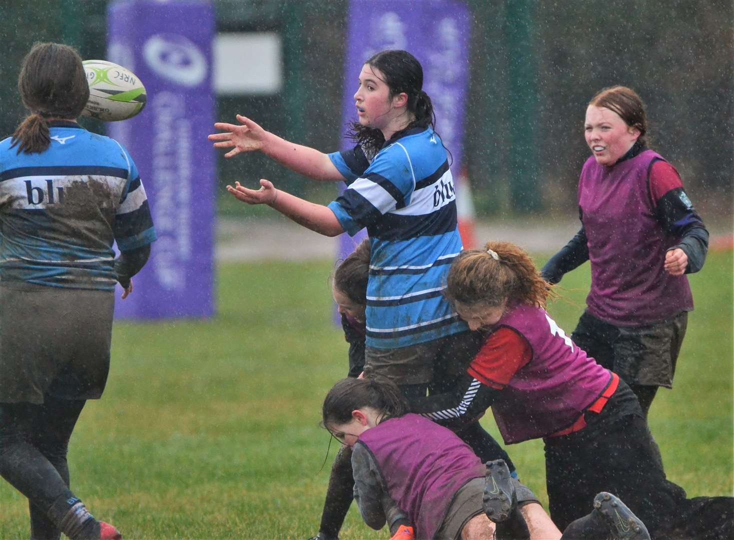 Under 13 girls rugby teams from across Berkshire and Hampshire took part in a Pitch Up and Play event in Newbury
